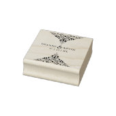 クラシックエレガント洗練結婚オーナメント ラバースタンプ (スタンプ)