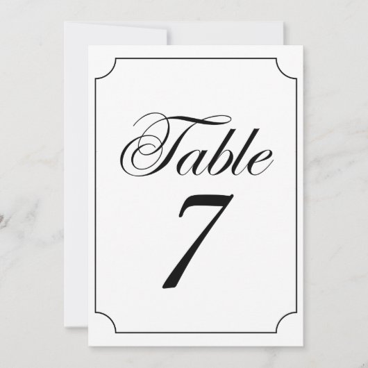 クラシックエレガント白黒チケットフレ結婚ーム 招待状 (正面)