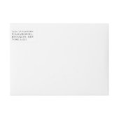 クラシックエレガント白黒書ミニマル ラップアラウンドラベル (正面)