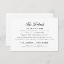 クラシックエレガント白黒結婚詳細