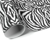 クラシックエレガント白黒縞模様 ラッピングペーパー (ロールコーナー)