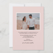 クラシックエレガント絵を描フローラ2写真 |白 セーブザデート (裏面)