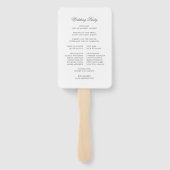 クラシックエレガント脚本が手結婚扇子を飾る ハンドファン (裏面)