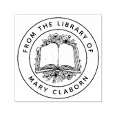 クラシックエレガント花の図書室から集めた セルフインキングスタンプ (デザイン)