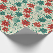 クラシックエレガント花 ラッピングペーパー (角)