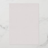 クラシックエレガント蘭金ゴールドフローラブライダルシャワー 箔招待状 (裏面)