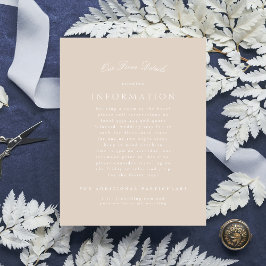 クラシックエレガント赤面ピッフォーマルク結婚ス エンクロージャーカード