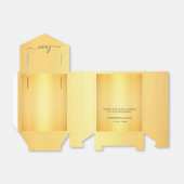 クラシックエレガント金ゴールドあり結婚 フェイバーボックス (折り畳みなし)