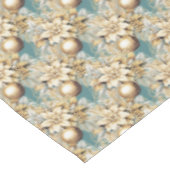 クラシックエレガント金ゴールドブルー高級クリスマスブーケ テーブルクロス (アングル)