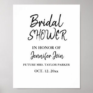 クラシックエレガント銅結婚ブライダルシャワー発泡体 ポスター