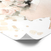 クラシックエレガントBride to be Gownブライダルシャワー ポスター (角)