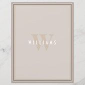 クラシックエレガントFamily Monogram Notepad (正面)