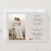 クラシックエレガントForever Photo Framed結婚's 招待状 (正面)