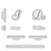 クラシックエレガントI Do Groom結婚's shoes カスタム シール (正面)