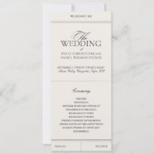 クラシックエレガントLight Gray Vintage Wedding Program (正面)