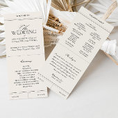 クラシックエレガントLight Gray Vintage Wedding Program