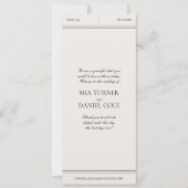 クラシックエレガントLight Gray Vintage Wedding Program (正面)