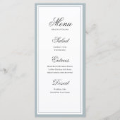 クラシックエレガントScript結婚のメニュー・カード メニュー (正面)