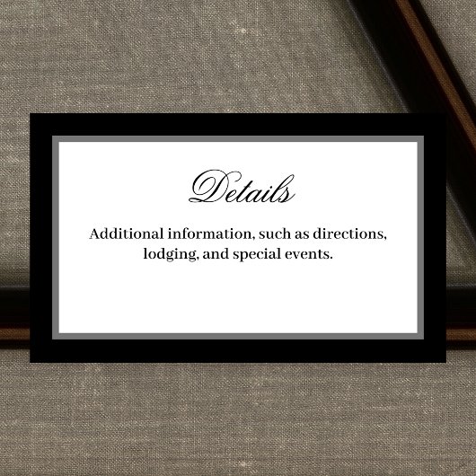 クラシックエレガントScript詳細エンクロージャカード エンクロージャーカード