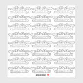 クラシックエレガントScript Transparent差出人住所 シール (シート)