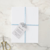 クラシックエレガントSilver 結婚's Thank You ギフトタグ (より糸付き)