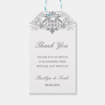 クラシックエレガントSilver 結婚's Thank You