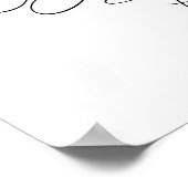 クラシックエンゲージメントパーティーウェルカムサイン ポスター (角)