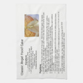 クラシックエンジェルフードケーキレシピ キッチンタオル (縦)