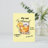 クラシックオファッションドールドレシピカクテルアート ポストカード (スタンド正面)