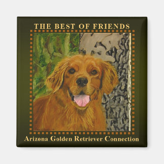 クラシックオリーブゴールデンレトリエバーマグネット マグネット