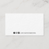 クラシックオリーブ美学名刺 名刺 (裏面)