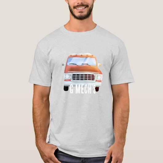 クラシックオレンジトラックGMech Tシャツ (正面)