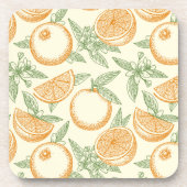クラシックオレンジ色の果実 コースター (正面)