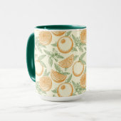 クラシックオレンジ色の果実 マグカップ (正面左)