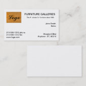 クラシックオレンジ色ロゴ 名刺 (正面/裏面)