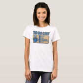 クラシックオレンジ COFFEE WORK TRUE CRIME アートプリント Tシャツ (正面フル)