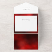 クラシックオーダーメイドの愛と喜びタイポグラフィ数々の – 写真 オールインワン招待状 (外側)