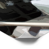 クラシックオートバイ9 ポスター (角)