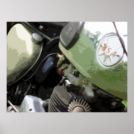 クラシックオートバイ9 ポスター (正面)