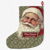 クラシックオールドサンファッションドタクリスマスストッキング ラージクリスマスストッキング (裏面)