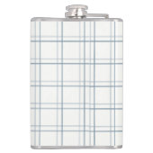 クラシックカスタマイズ可能なプレイドレイクハウスブルーフィッシュ フラスク (裏面)