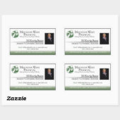 クラシックカスタマイズ可能な名刺ラベル 長方形シール (シート)