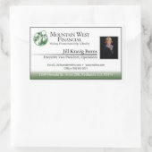 クラシックカスタマイズ可能な名刺ラベル 長方形シール (バッグ)