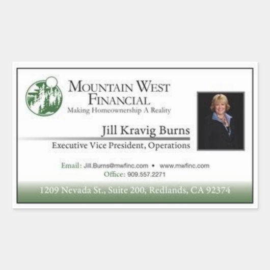 クラシックカスタマイズ可能な名刺ラベル 長方形シール (正面)