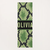 クラシックカスタムネーム スネーク アニマル プリント パターン ヨガマット (裏面)