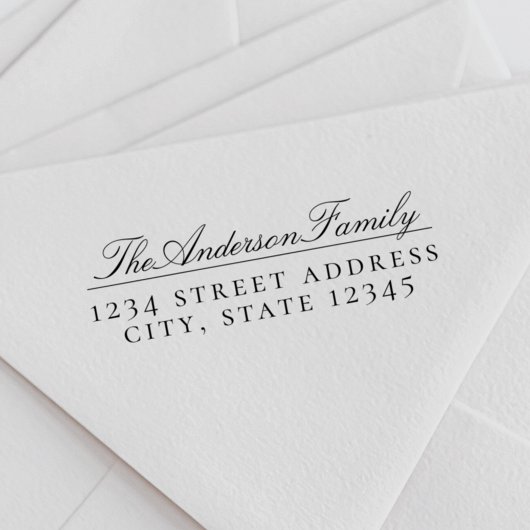 クラシックカスタムフォーマル差出人住所 ラバースタンプ