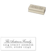 クラシックカスタムフォーマル差出人住所 ラバースタンプ (押印)