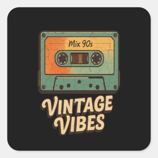 クラシックカセット スクエアシール (正面)