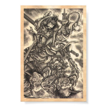 クラシックカッコいいヴィンテージ日本魔墨入れ