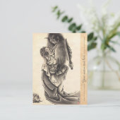 クラシックカッコいいヴィンテージ日本魔墨入れ ポストカード (スタンド正面)